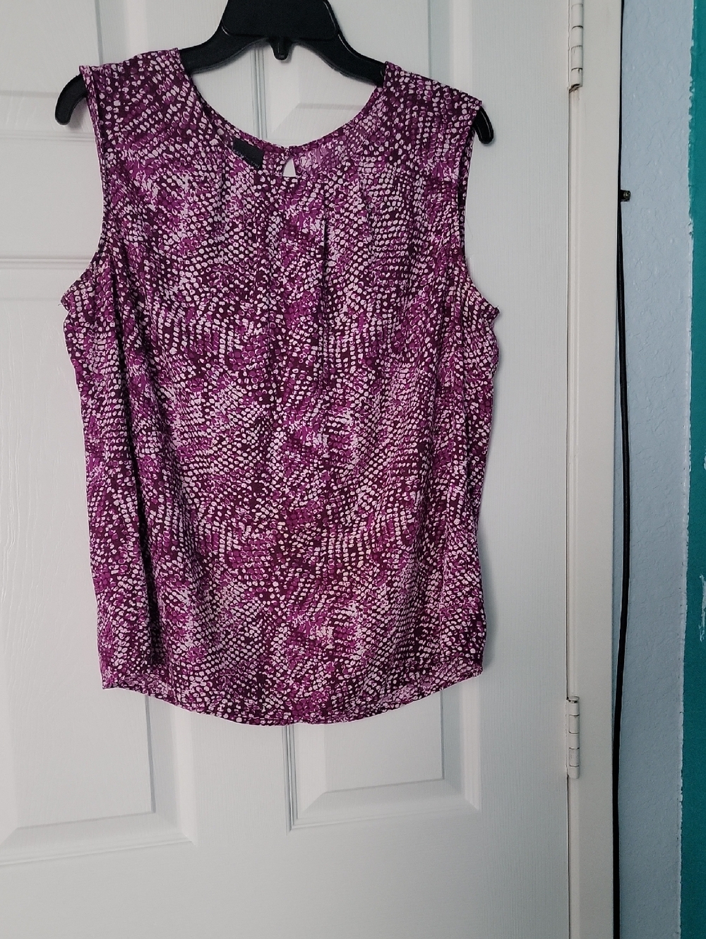Covington Purple Dotted-Print Sleeveless Camisole